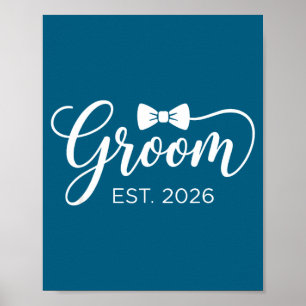 Affiche Marié est 2026 monsieur mari marié mariage