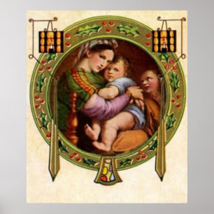 Affiche Marie Et Jésus Avec Holly