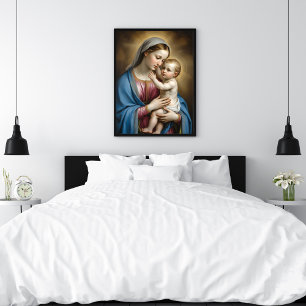 Affiche Marie et l'enfant Jésus