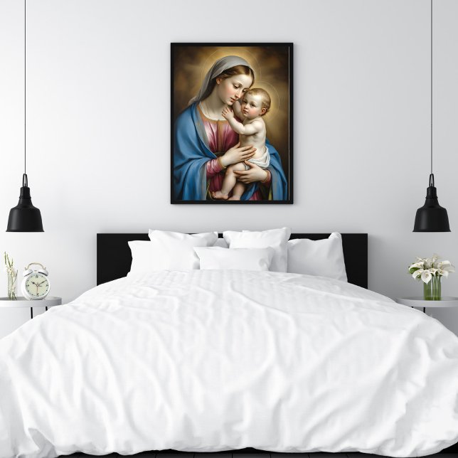 Affiche Marie et l'enfant Jésus (Créateur téléchargé)