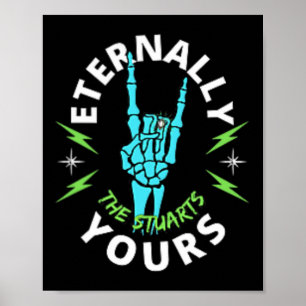 Affiche Marié gothique metalhead Stuart Engagement uni 