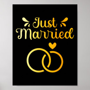Affiche Marié Juste Mariage Mariage marié mariée mariée ma