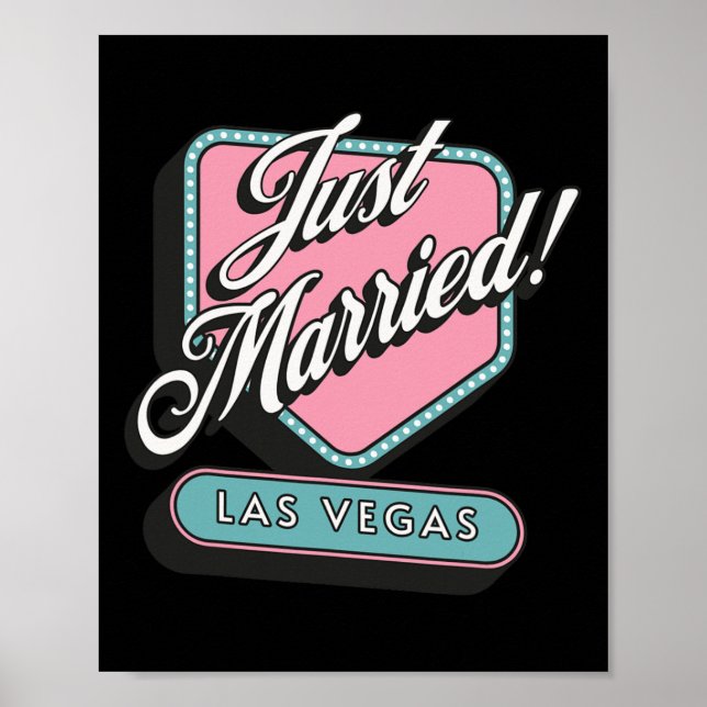 Affiche Marié Las Vegas Mariage mariée (Devant)