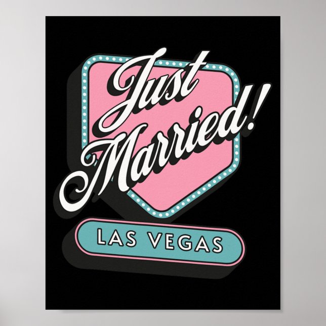 Affiche Marié Las Vegas Mariage mariée (Devant)