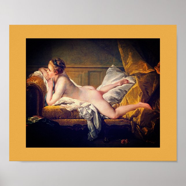 Affiche Marie-Louise O'Murphy mistress – François Boucher (Devant)