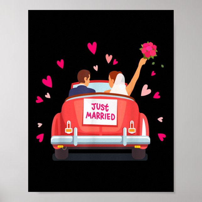 Affiche Marié _ Mariage _ Mariée &amp; Salle _ Cadeau (Devant)