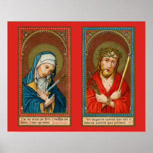 Affiche Marie, Mater Dolorosa & Jésus, Ecce Homo
