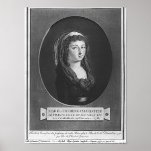 Affiche Marie-Therese-Charlotte De France, âge 17