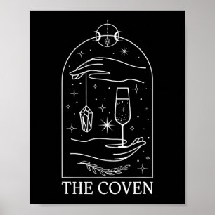 Affiche Mariée de Coven gothique sorcière Tarot Mariage Ba