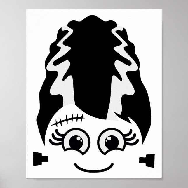 Affiche Mariée De Frankenstein Cute Monster Halloween Cost (Devant)