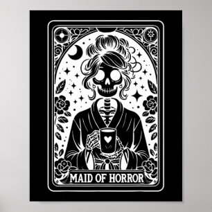 Affiche Mariée de la carte de tarot d'horreur Coven gothiq