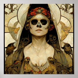 Affiche Mariée De La Mort Horreur Gothique