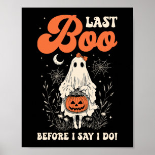 Affiche Mariée Dernier Boo Lace Ghost Bachelorette Party H