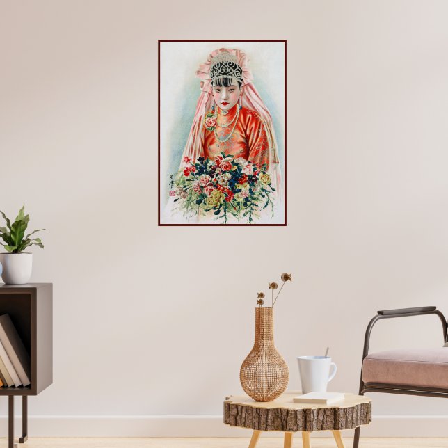 Affiche Mariée en rouge au Mariage chinois à Shanghai (Salon 3)