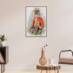 Affiche Mariée en rouge lors d'un mariage chinois à Shangh