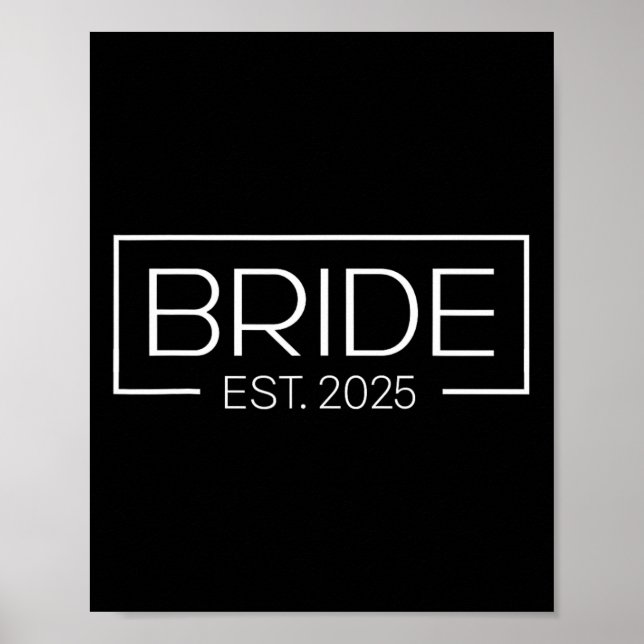 Affiche Mariée Est. 2025 Future Mme Wife Bachelorette Part (Devant)