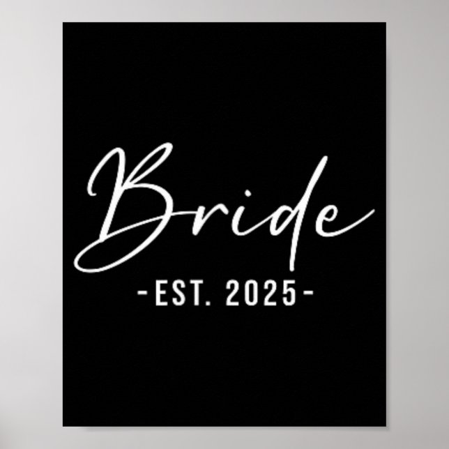 Affiche Mariée Est. 2025 Rapprochement de la mariée de se  (Devant)