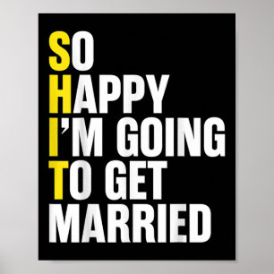 Affiche Mariée Et Couples Groom Drôle Fiançailles Mariage 