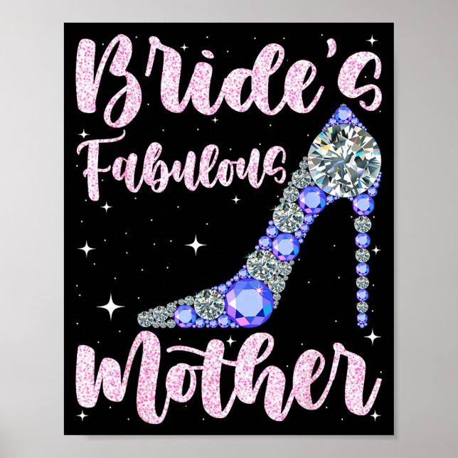 Affiche Mariée fabuleuse de mère jour de mariage heureux m (Devant)