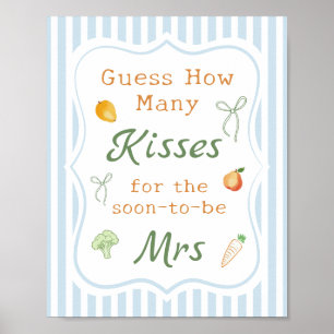 Affiche Mariée Fraîche sur le Marché Jeu de devinette Baby