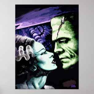 Affiche Mariée Frankie Monsters en amour