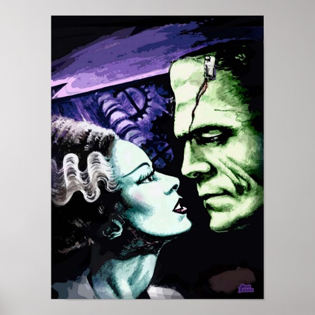 Affiche Mariée Frankie Monsters en amour (Devant)