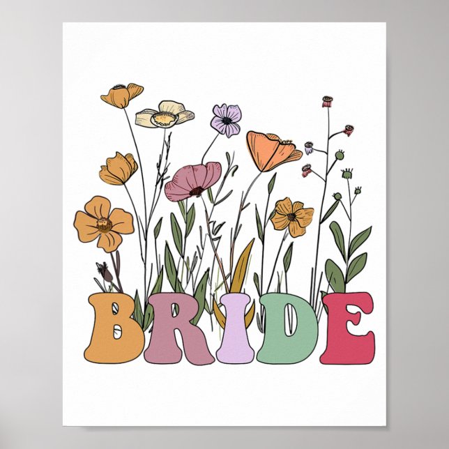 Affiche Mariée I Do Crew Retro Super Bachelorette Party 1 (Devant)