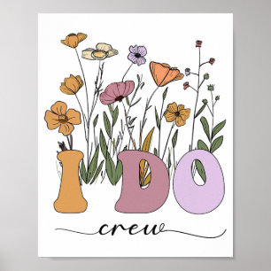 Affiche Mariée I Do Crew Retro Super Bachelorette Party 2