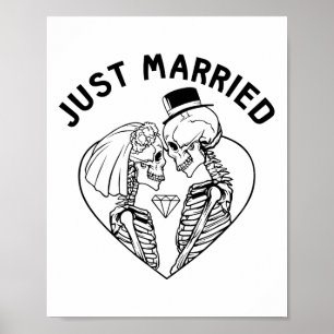 Affiche Mariée mariée mariée mariée mariée Skeleton Couple