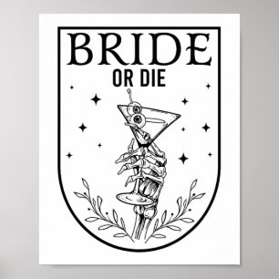 Affiche Mariée Ou Mort Saison Éffrayante Halloween Mariage