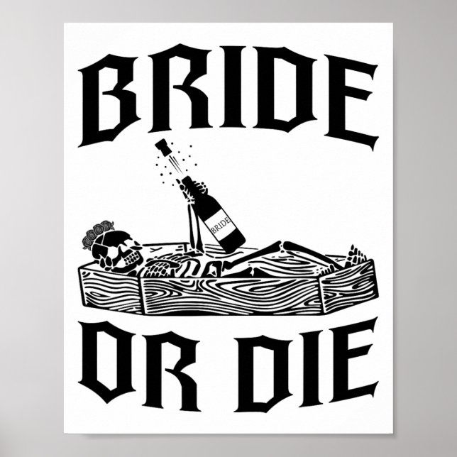 Affiche Mariée ou Morte Mariée squelette Squad Gothique Ba (Devant)