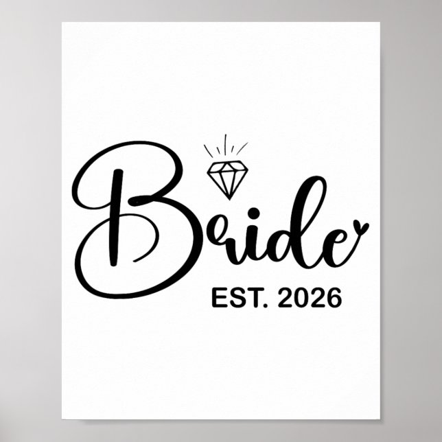 Affiche Mariée Prév. 2026 Fiancée Mme Épouse Enterrement d (Devant)