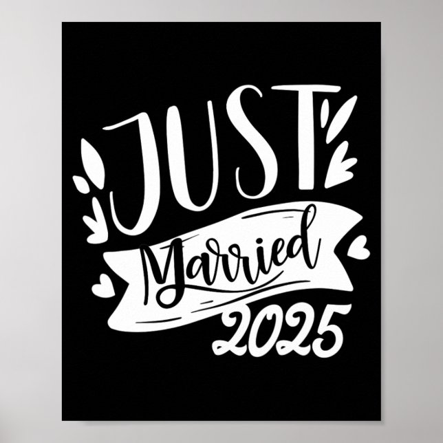 Affiche Mariés drôles 2025 Mariage mignon de la mariée et  (Devant)