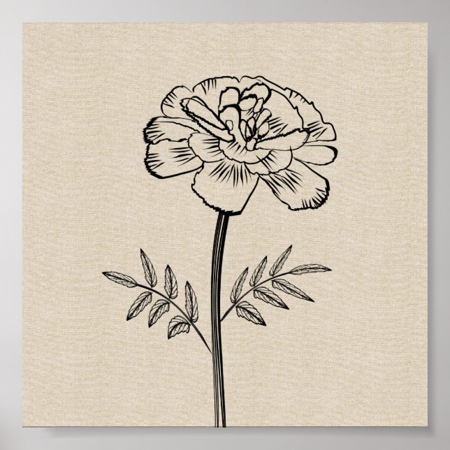 Affiche Marigold pour Octobre Fleur (Devant)