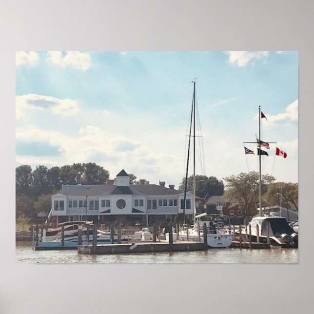 Affiche Marina à Huron, Ohio Photographie (Devant)