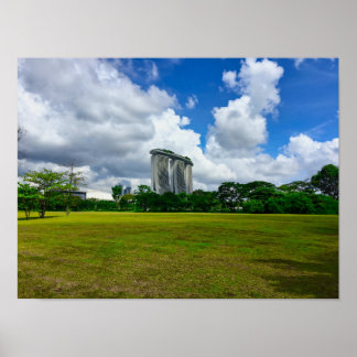 Affiche Marina Bay Sands Singapour Skyline