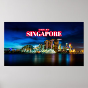 Affiche Marina Bay - Singapour