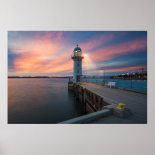 Affiche Marina des tombolas   de phare, Singapour