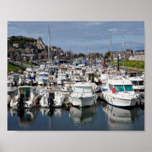 Affiche Marina du Tréport en France