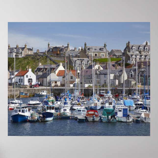 Affiche Marina, Findochty, Moray, Écosse, Uni (Devant)