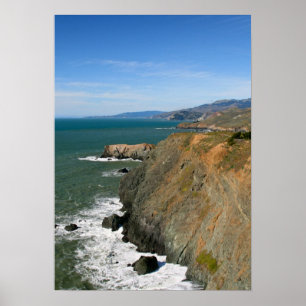 Affiche Marina Headlands, Falaises côtières
