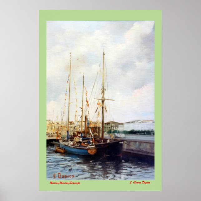 Affiche Marina/Mariña/Mer (Devant)