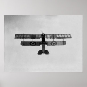 Affiche Marine Biplane effectuant une boucle - WW1 - 1918