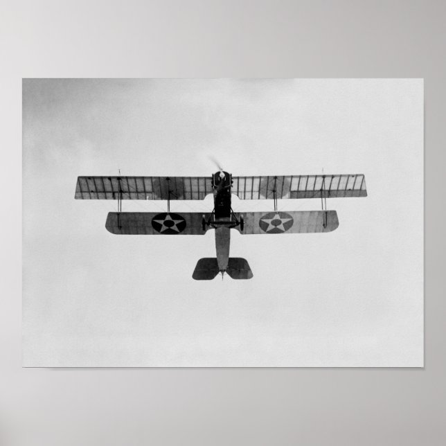 Affiche Marine Biplane effectuant une boucle - WW1 - 1918 (Devant)