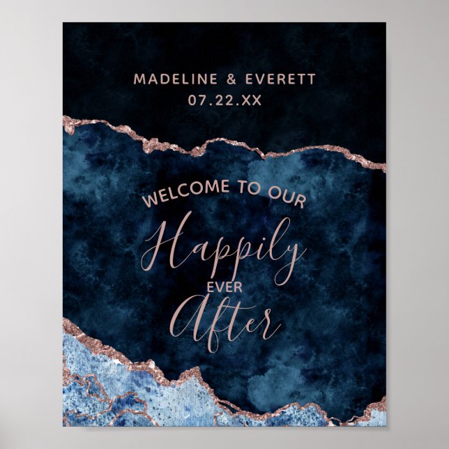 Affiche Marine Blue Agate Heureusement après l'Affiche de  (Devant)