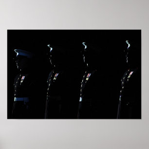 Affiche Marine Corps Silent Drill Platoon