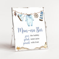 Marine Nautique Ahoy Baby shower Maman Osa Bar