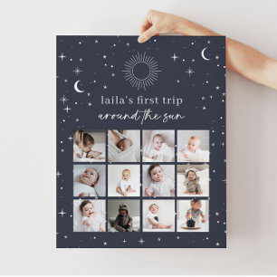 Affiche Marine Soleil céleste 1er anniversaire Photo Colla