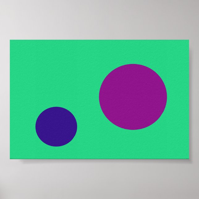 Affiche Marine violette verte (Devant)
