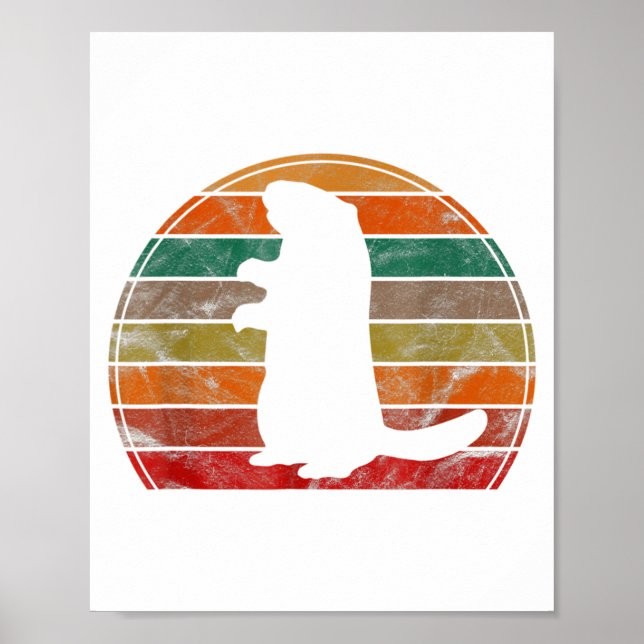 Affiche Marionnette d'ombre de jour de la marmotte drôle  (Devant)